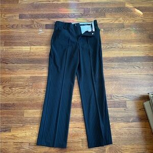 American Western Black Pinstripe Western Pants